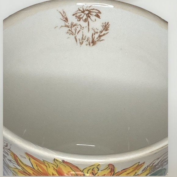 Sunflower Hand Painted Mug Cup Large Coffee Tea Soup Luster Colors Pre-Owned VF+ - Picture 5 of 10